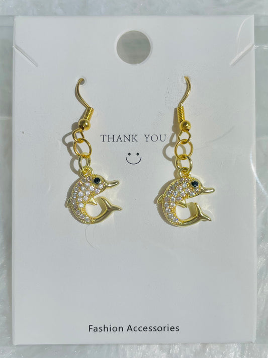Dolphin earrings! Coastal Vibe!