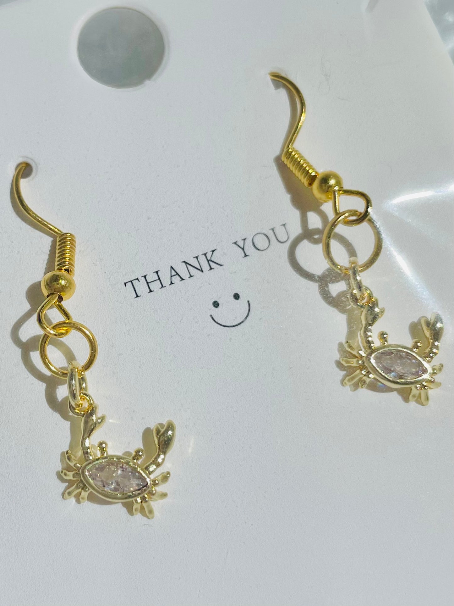 Crab earrings! Coastal Vibe!