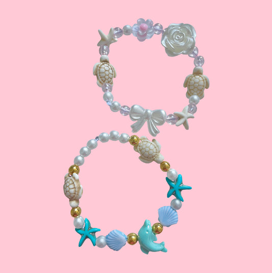 Coquette and Beachy Jewelry Bundle! 2 Bracelets Included!